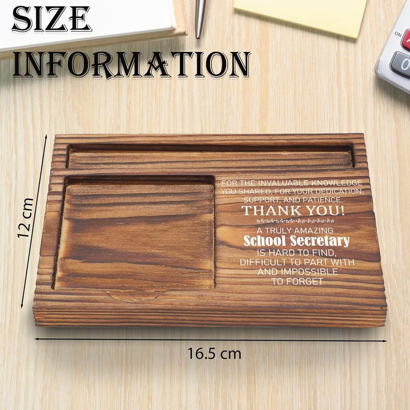 YODOCAMP School Secretary Appreciation Gift, Office Desk Organizer, Thank You Sticky Note Holder for Administrative Assistants, School Receptionists, Front Office Staff Recognition Gift TZP90 - Image 4